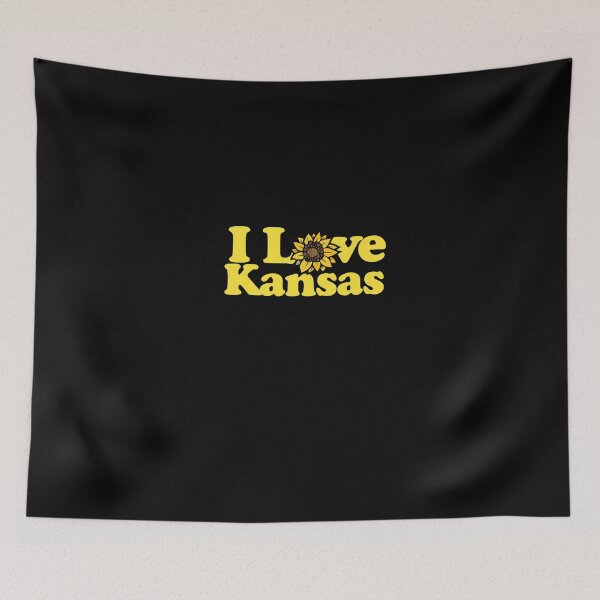 Item preview, I love Kansas t-shirt Kansas pride sunflower te designed and sold by KevinSoobin.