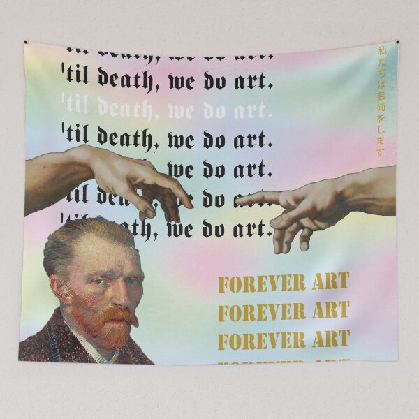 Item preview,  'Til Death, we do art. Forever Art. the creation of Adam. van gogh. designed and sold by TZBINOU.