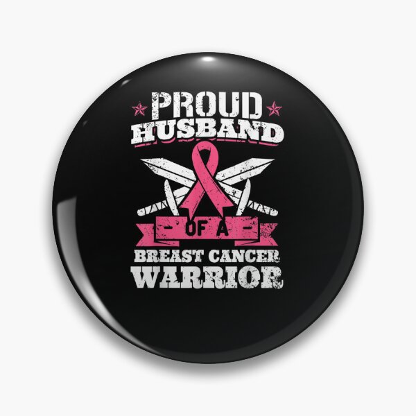 Item preview, Proud Husband Of Breast Cancer Warrior Pink Awareness Ribbon designed and sold by KimbempeCB.