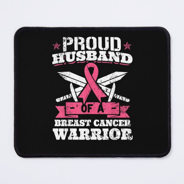 Item preview, Proud Husband Of Breast Cancer Warrior Pink Awareness Ribbon designed and sold by KimbempeCB.