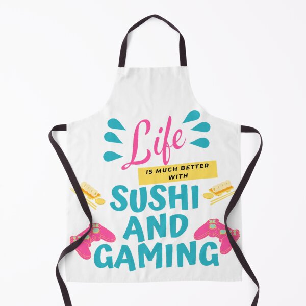 Item preview, Life is much better with sushi and gaming designed and sold by Douniaya.