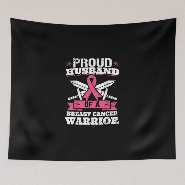 Item preview, Proud Husband Of Breast Cancer Warrior Pink Awareness Ribbon designed and sold by KimbempeCB.