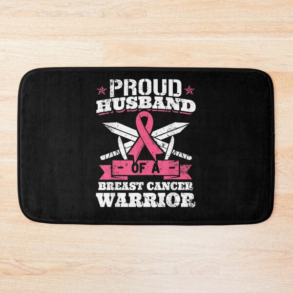 Item preview, Proud Husband Of Breast Cancer Warrior Pink Awareness Ribbon designed and sold by KimbempeCB.