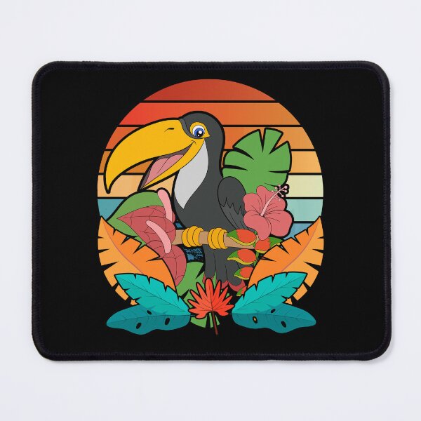 Item preview, Retro Ornithology Tropical Plants Bird Watcher Exotic Bird Lover Toucan designed and sold by bestshirtdesign.