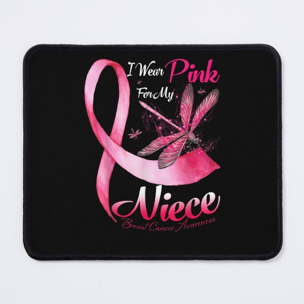 Item preview, I Wear Pink For My Niece Dragonfly Breast Cancer designed and sold by KimbempeCB.
