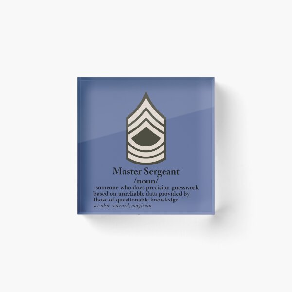 Item preview, US Army Master Sergeant Definition Gift designed and sold by Tribedragon.