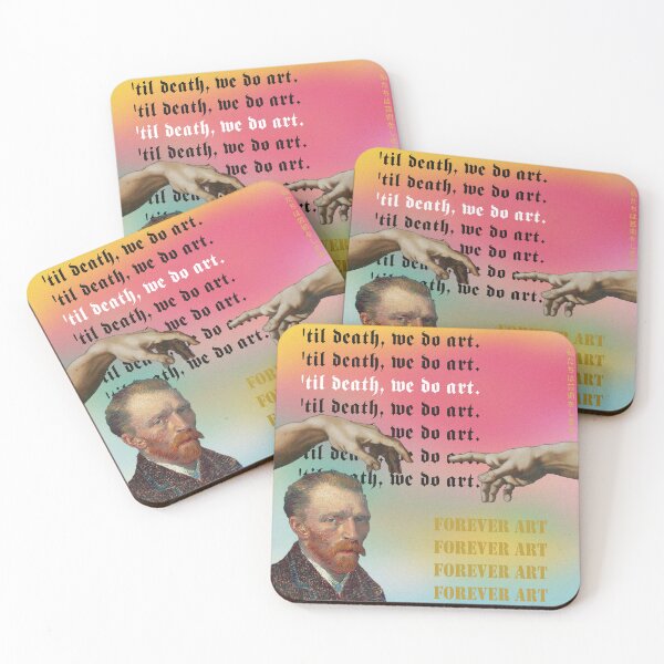 Item preview,  'Til Death, we do art. Forever Art. the creation of Adam. van gogh. designed and sold by TZBINOU.