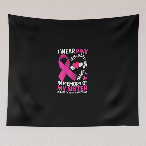 Item preview, Womens I Wear Pink In Memory Of My Sister Breast Cancer Awareness designed and sold by KimbempeCB.
