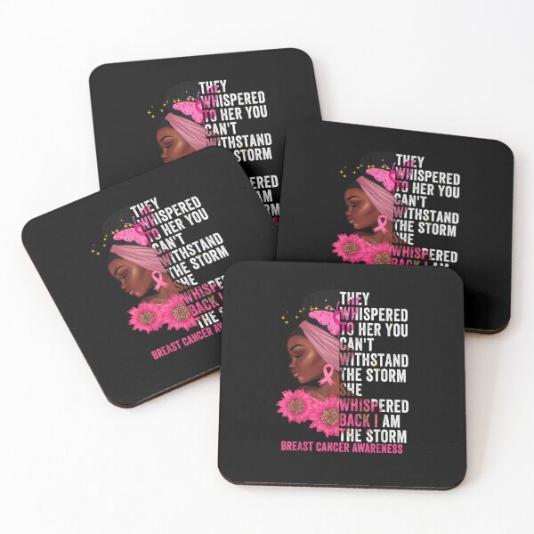 Item preview, I'm The Storm Black Women Breast Cancer Survivor Pink Ribbon designed and sold by KimbempeCB.