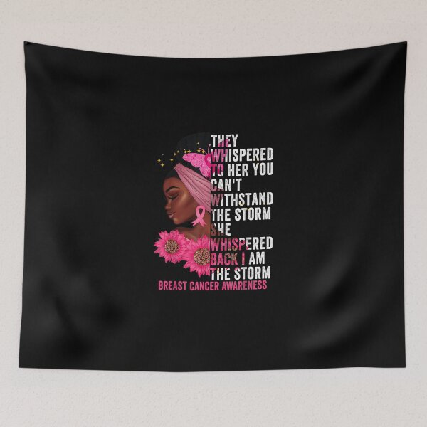 Item preview, I'm The Storm Black Women Breast Cancer Survivor Pink Ribbon designed and sold by KimbempeCB.