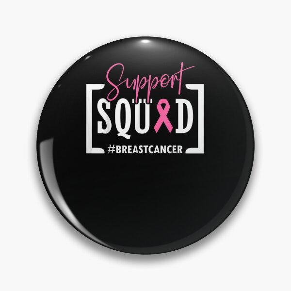 Item preview, Support Squad Breast Cancer Awareness Warrior Pink Ribbon designed and sold by KimbempeCB.
