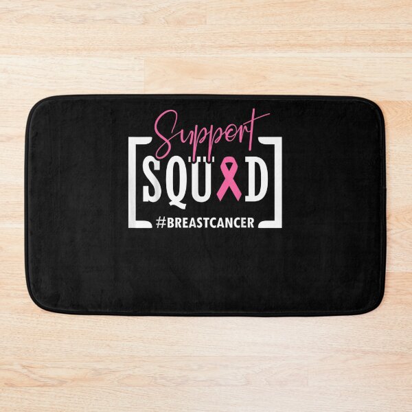 Item preview, Support Squad Breast Cancer Awareness Warrior Pink Ribbon designed and sold by KimbempeCB.
