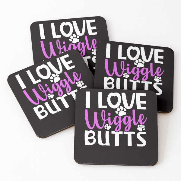 Artikelvorschau, Lustige Liebe Wiggle Butts Hundepfote Hundebesitzer Haustiere Liebhaber Welpe entworfen und verkauft von TomGiantDesigns.