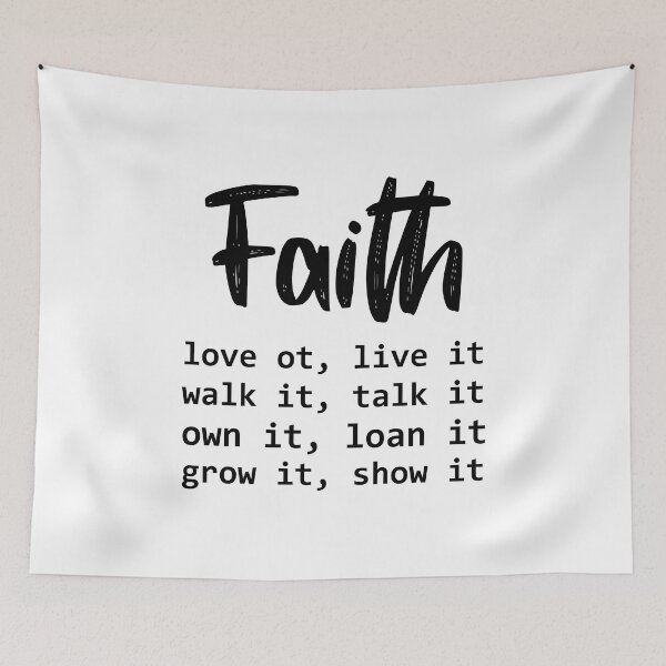 Item preview, Faith Love It Live It designed and sold by Moeez Javed.