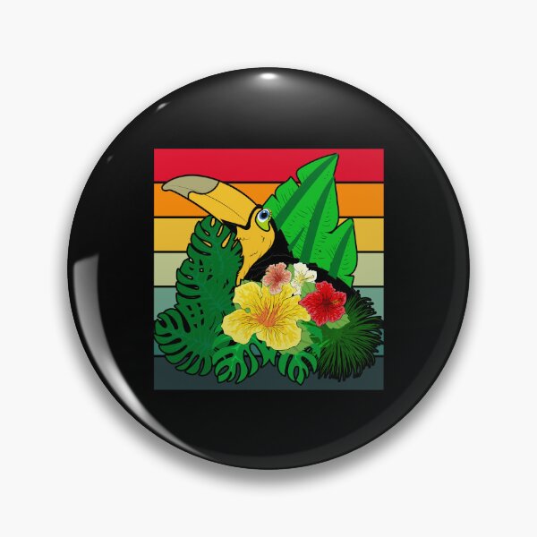 Item preview, Retro Bird Tropical Birdwatching Lover Ornithology Exotic Toucan designed and sold by bestshirtdesign.