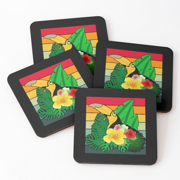 Item preview, Retro Bird Tropical Birdwatching Lover Ornithology Exotic Toucan designed and sold by bestshirtdesign.