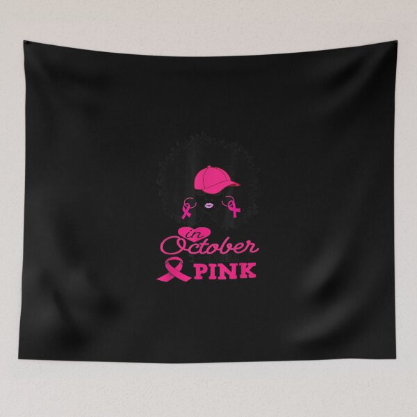 Item preview, Black Girl Breast Cancer Awareness In October We Wear Pink designed and sold by KimbempeCB.