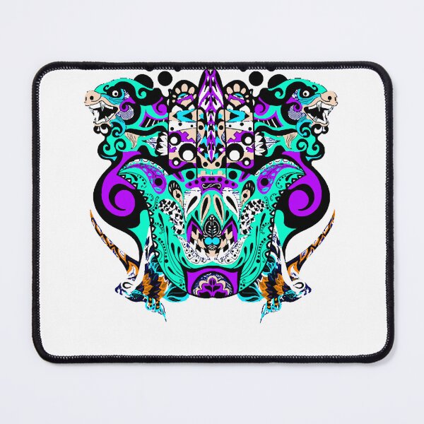 Item preview, Creative Ferocious Overcome Strong Monsters Hunters In Kaiju Ecopop Mandala Retro designed and sold by ChamoroBowmaney.