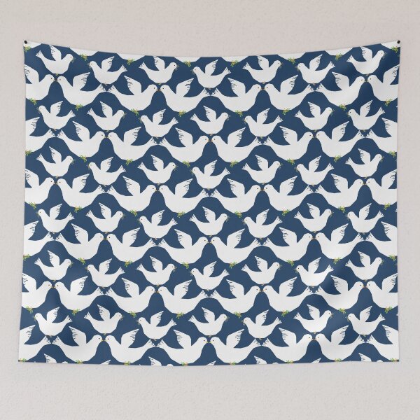 Item preview, Peace doves in blue sky designed and sold by studioMoSa.