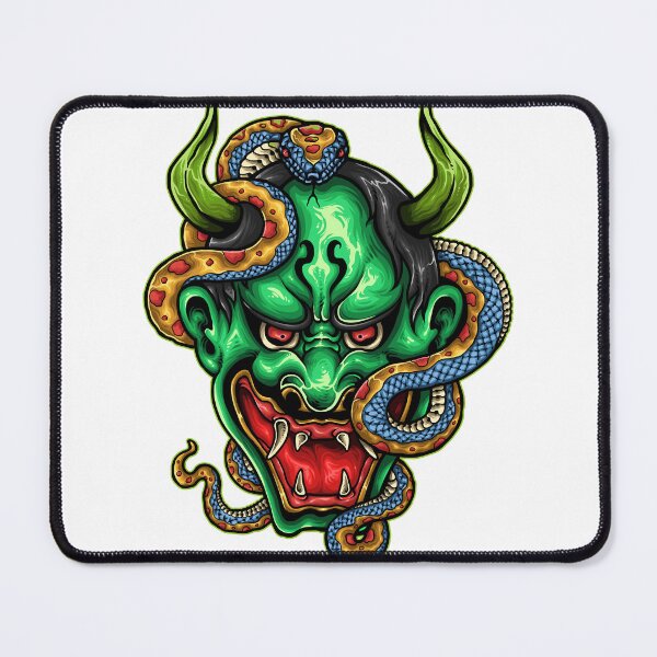 Item preview, Creative Ferocious Overcome Strong Oni And The Serpent Cute Gift designed and sold by ChamoroBowmaney.