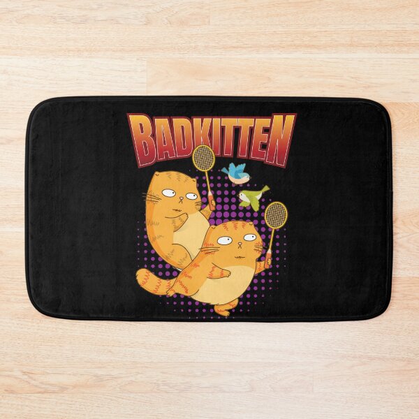 Artikelvorschau, Badkitten Katze Badminton Federball entworfen und verkauft von MooonTees.
