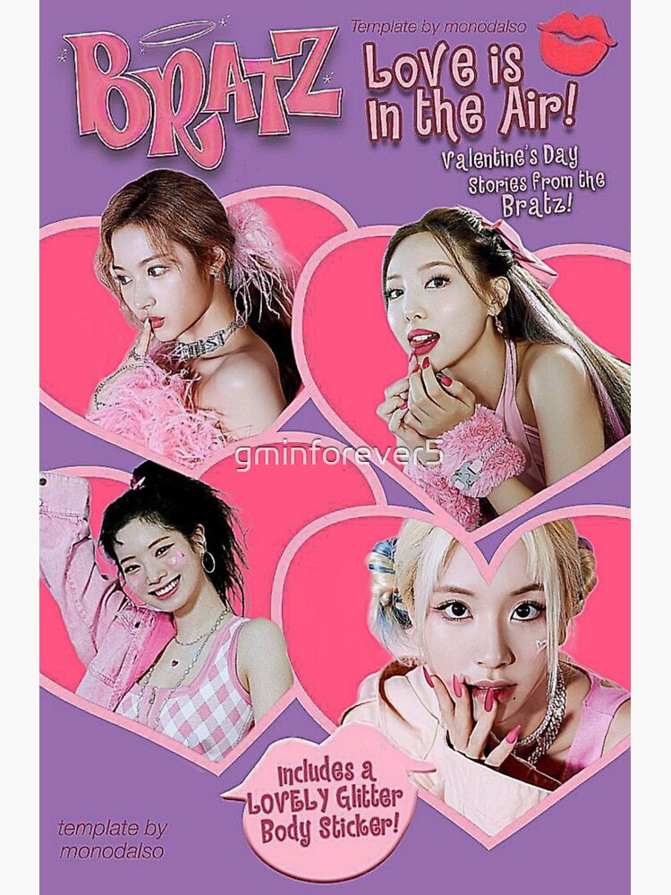 Nayeon, Chaeyoung, Sana and Dahyun bratz aesthetic  Sticker for Sale by  gminforever5