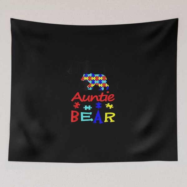 Item preview, Auntie Bear And Autism Baby Bear T Shirt Autism Awareness designed and sold by VargasParis.