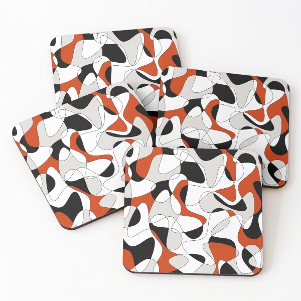 Item preview, Abstract pattern - red, gray and black. designed and sold by K.S ART.