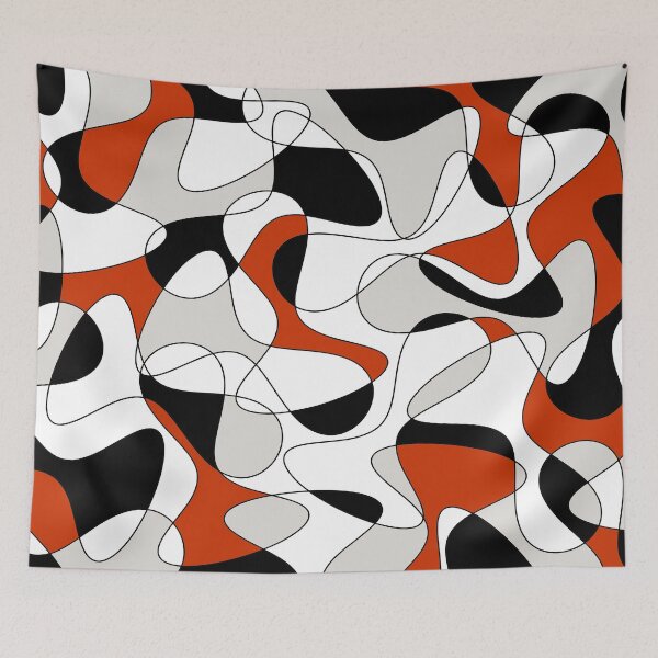 Item preview, Abstract pattern - red, gray and black. designed and sold by K.S ART.