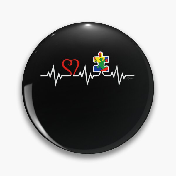 Item preview, AUTISM AWARENESS - EKG HEARTBEAT PUZZLE Gift Tshirt designed and sold by VargasParis.