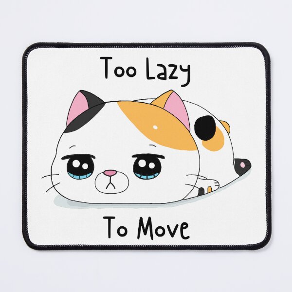 Item preview, Too Lazy To Move Cute Calico Cat designed and sold by quinellie.