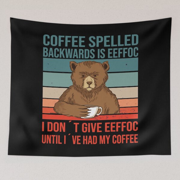 Item preview, Coffee spelled backwards is eeffoc coffee caffeine designed and sold by JasonGandhi.