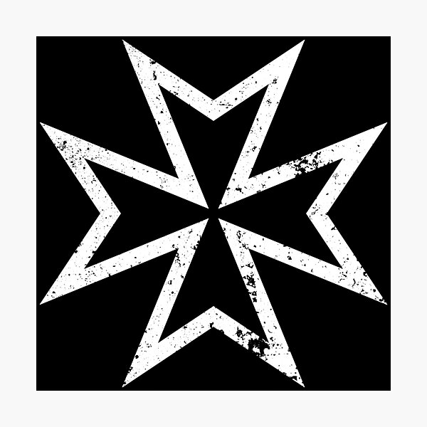Item preview, Templar/Maltese Cross (Grunge Outline) designed and sold by Ukid.