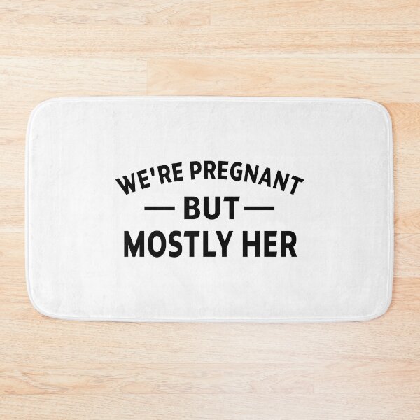 Item preview, gift we're pregnant but mostly her , pregnancy announcement, father's dad, matching Mommy Daddy EST, couples pregnancy announcement  funny sarcastic Rude Offensive saying, designed and sold by joygift369.