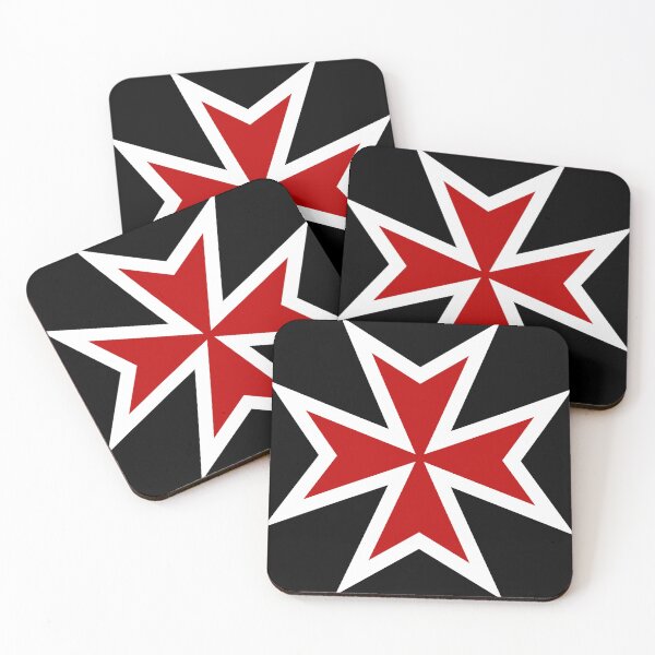Item preview, Templar/Maltese Cross (Red Outlined) designed and sold by Ukid.