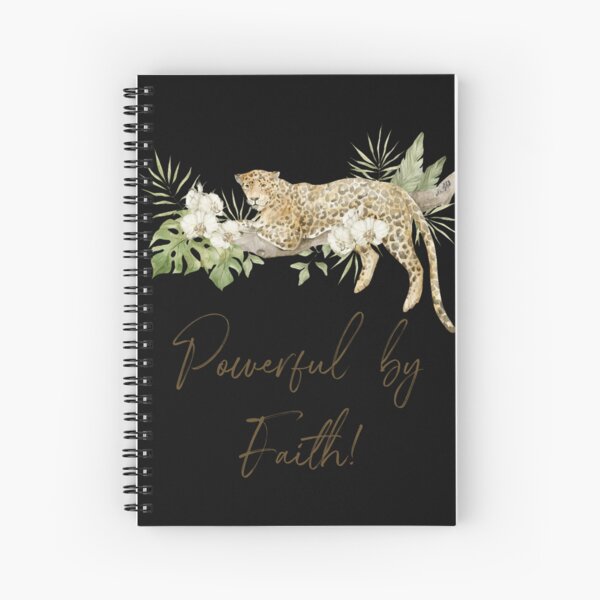 Item preview, POWERFUL BY FAITH! Spiral Notebook designed and sold by crafts-gift.