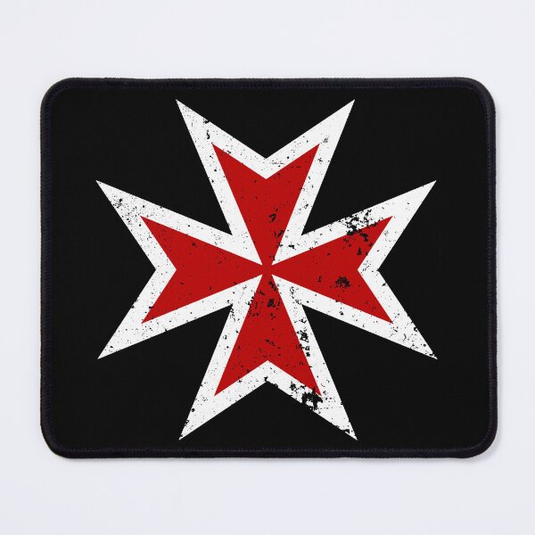 Item preview, Templar/Maltese Cross (Red Battle Damage) designed and sold by Ukid.