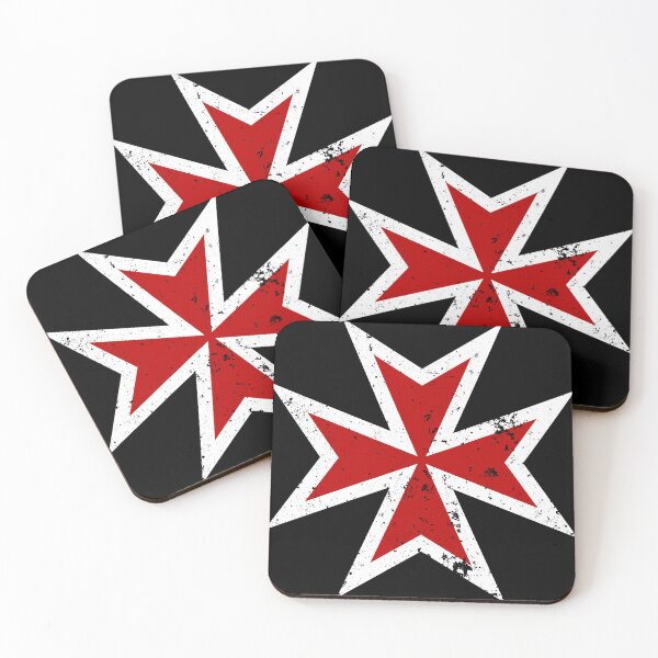 Item preview, Templar/Maltese Cross (Red Battle Damage) designed and sold by Ukid.