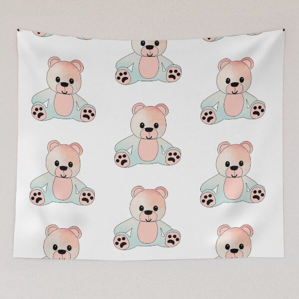 Item preview, cuddly little teddy (watercolour edition) designed and sold by ShipsinParadise.