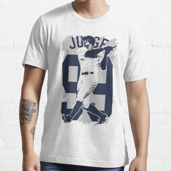 Men's New York Yankees Aaron Judge Charcoal Caricature Tri-Blend T-Shirt