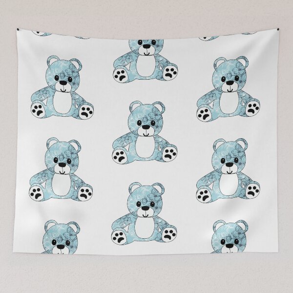 Item preview, cuddly little teddy (abstract flower edition) designed and sold by ShipsinParadise.