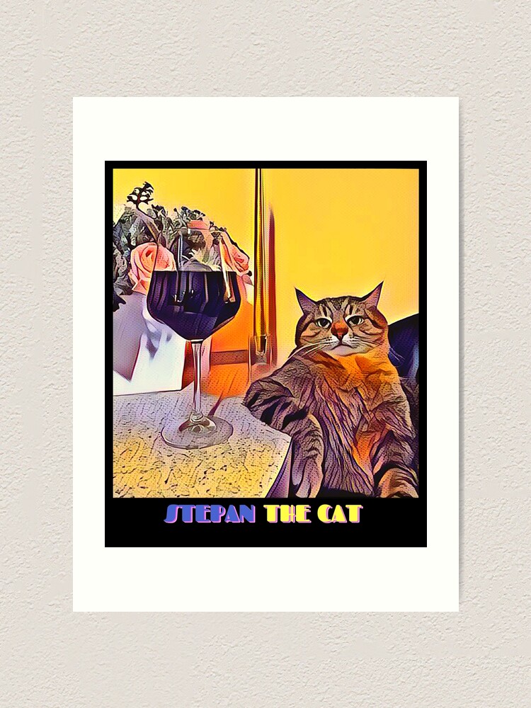 cat meme Art Print for Sale by tttatia