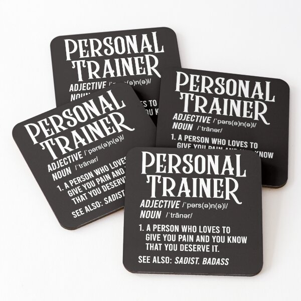 Item preview, Personal Trainer Definition Fitness Instructor Workout Gym designed and sold by TomGiantDesigns.