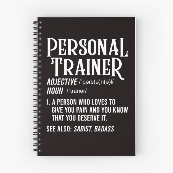 Artikelvorschau, Personal Trainer Definition Fitnesstrainer Workout Gym entworfen und verkauft von TomGiantDesigns.