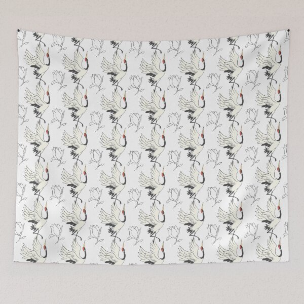 Item preview, Lucky Crane Pattern for Happiness designed and sold by FirstwaterRuby.