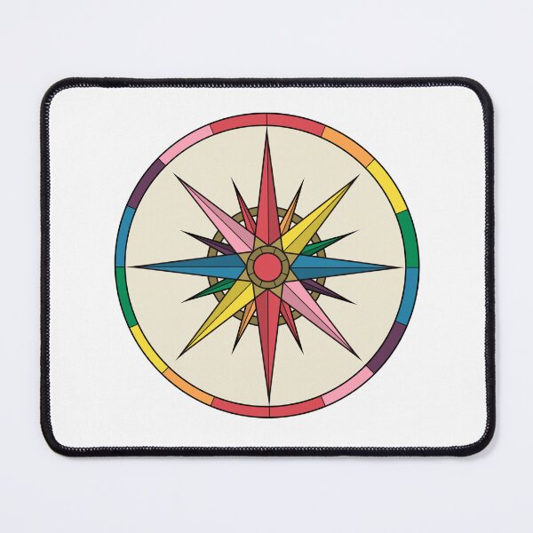Item preview, Rainbow Compass Rose designed and sold by renbydesigns.
