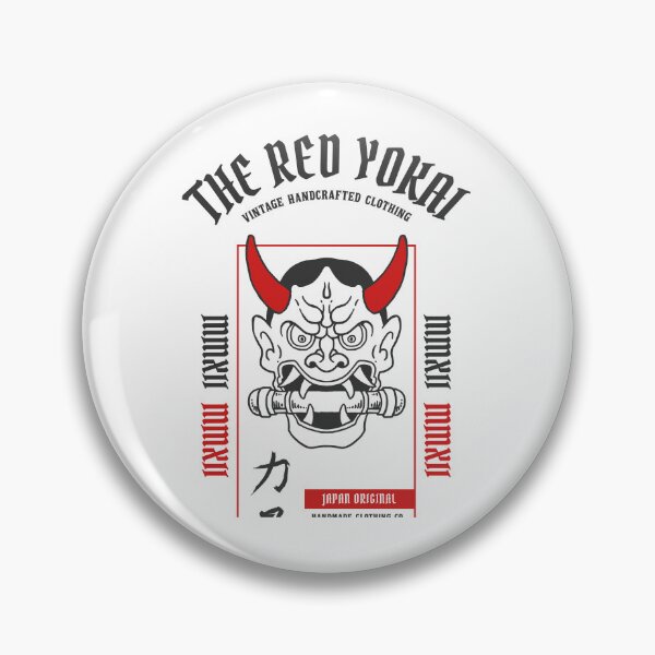 Item preview, Creative Ferocious Overcome Strong The Red Yokai Vintage designed and sold by ChamoroBowmaney.