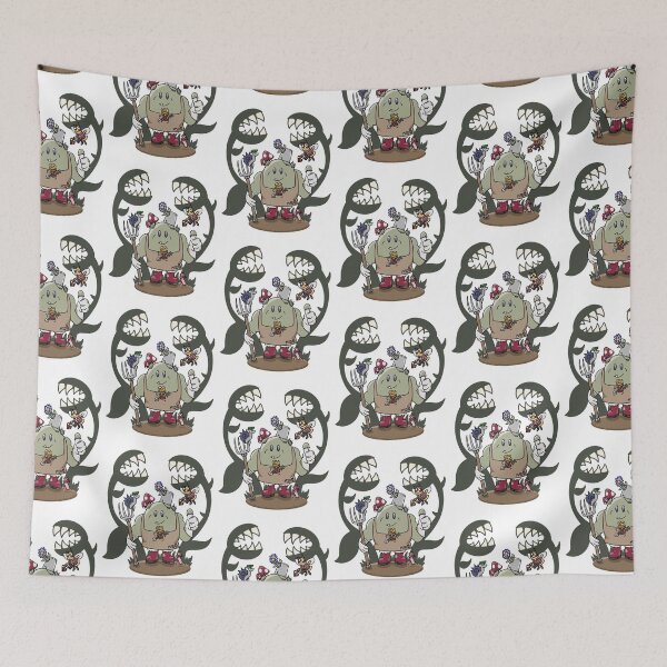 Item preview, Aggressively Green Thumb- Cartoon Gardener (White Background) designed and sold by MadSkullDesigns.