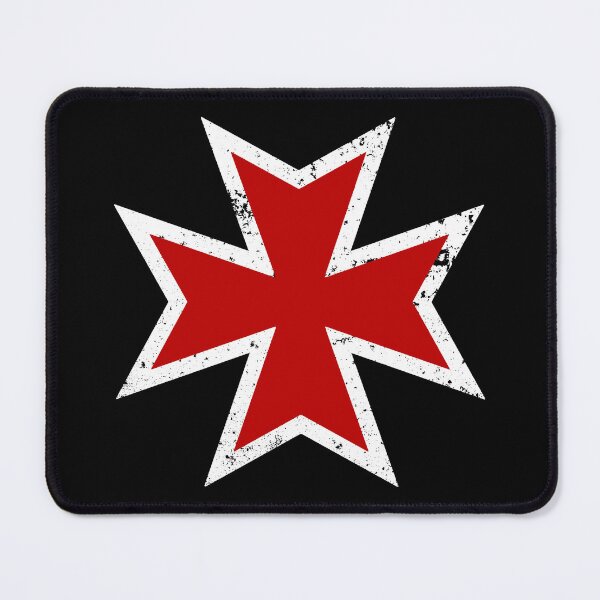 Item preview, Black Templar Cross (Red Grunge Outline) designed and sold by Ukid.