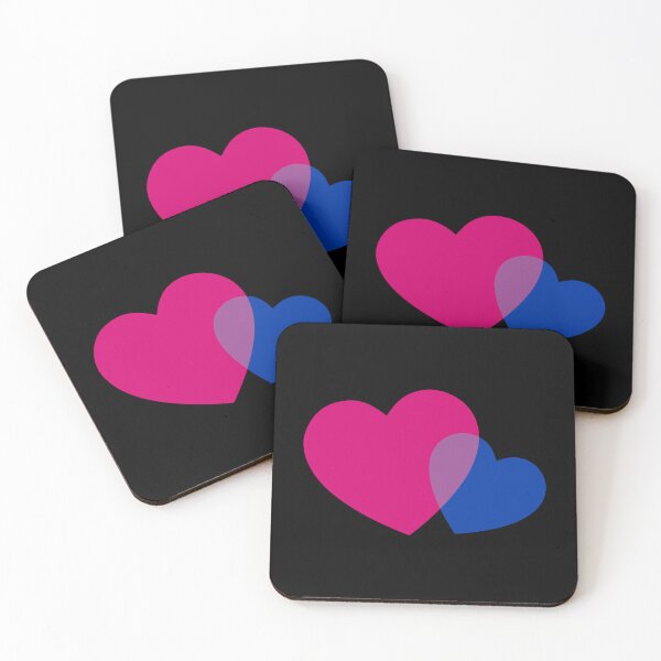 Item preview, Bisexual Hearts designed and sold by Pridish.